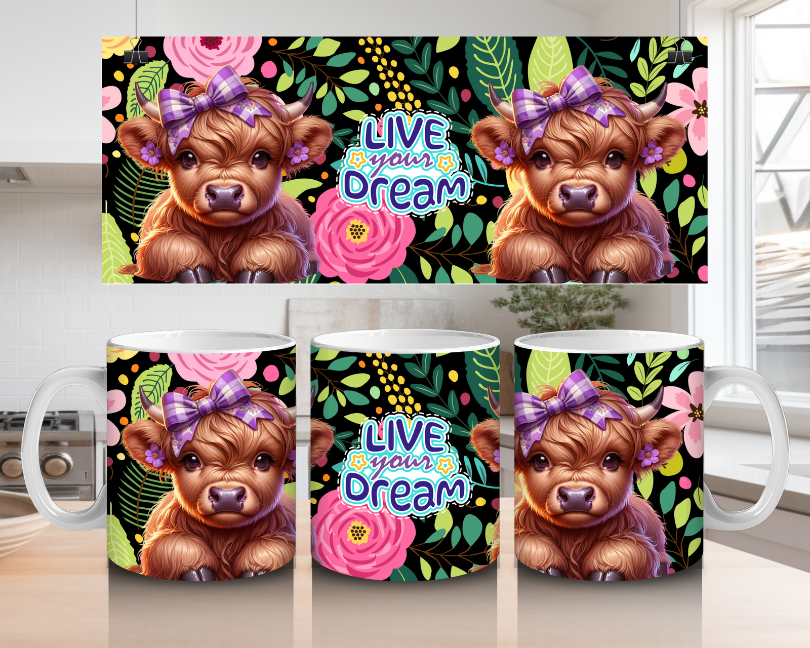 11oz/15oz Ceramic Mug Live Your Dreams