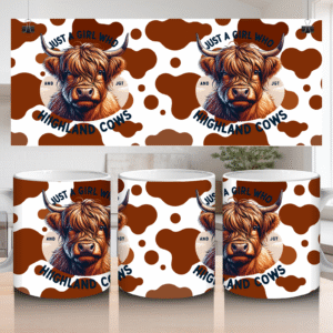 11oz/15oz Ceramic Mug Highland Cow 5