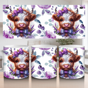 11oz/15oz Ceramic Mug Highland Cow 3