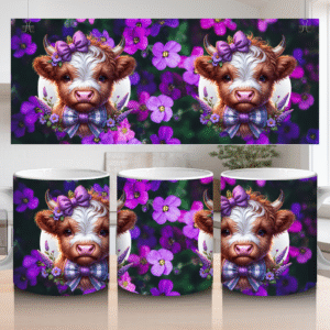 11oz/15oz Ceramic Mug Highland Cow 2