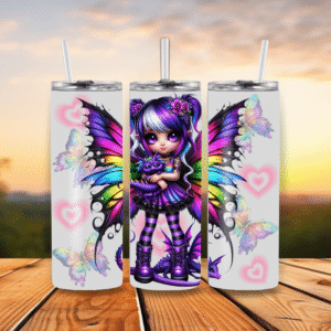 20oz Stainless Steel Tumbler Punk Fairy
