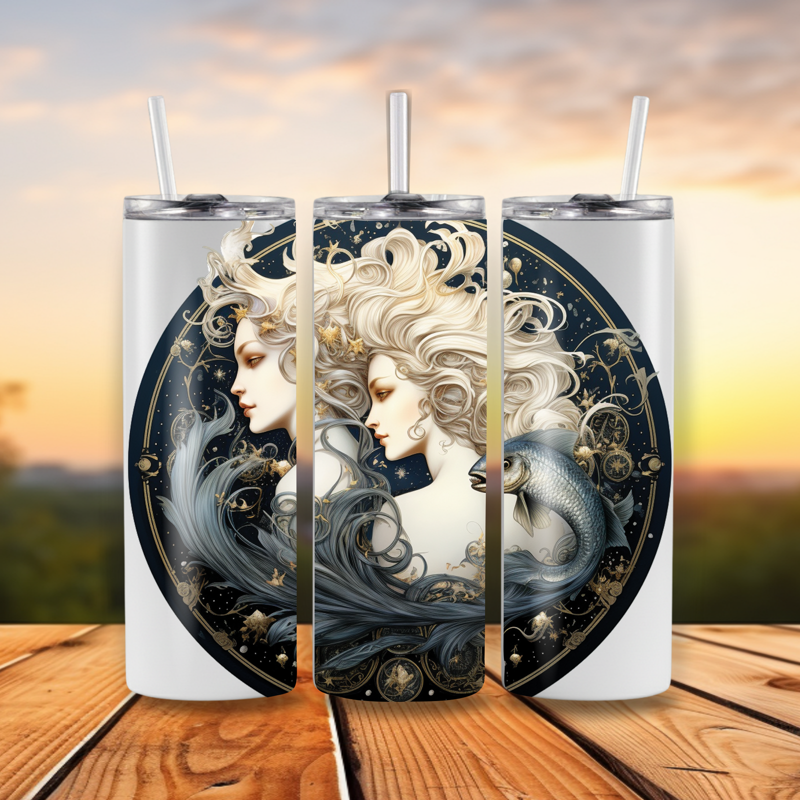 20oz Stainless Steel Tumbler Gemini