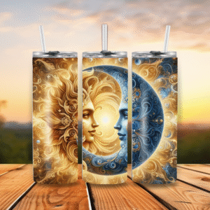 20oz Stainless Steel Tumbler Sun and Moon