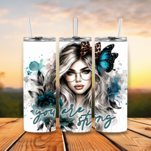 20oz Stainless Steel Tumbler You Are Strong