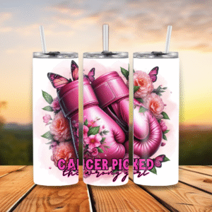 20oz Stainless Steel Tumbler Beat Cancer