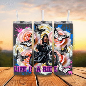 20oz Stainless Steel Tumbler Life Is A Ride