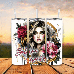 20oz Stainless Steel Tumbler Believe