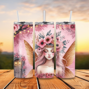 20oz Stainless Steel Tumbler Pink Fairy