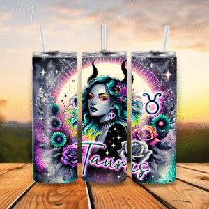 20oz Stainless Steel Tumbler Taurus Zodiac