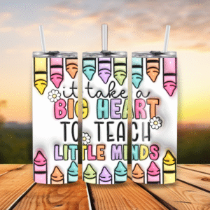 20oz Stainless Steel Tumbler Big Heart