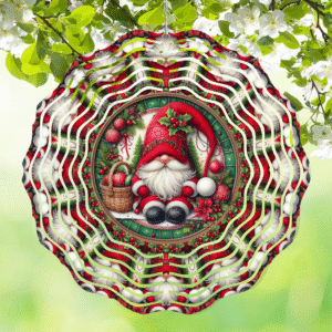 8” Wind Spinner Christmas Knome