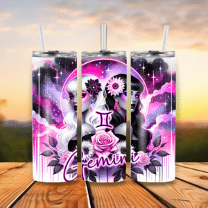 20oz Stainless Steel Tumbler Gemini Zodiac