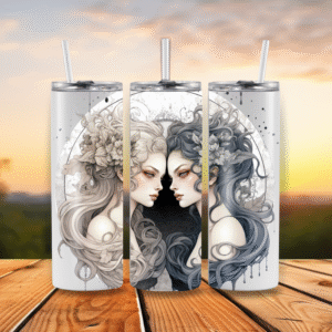 20oz Stainless Steel Tumbler Gemini Zodiac 1