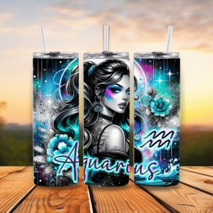 20oz Stainless Steel Tumbler Aquarius Zodiac